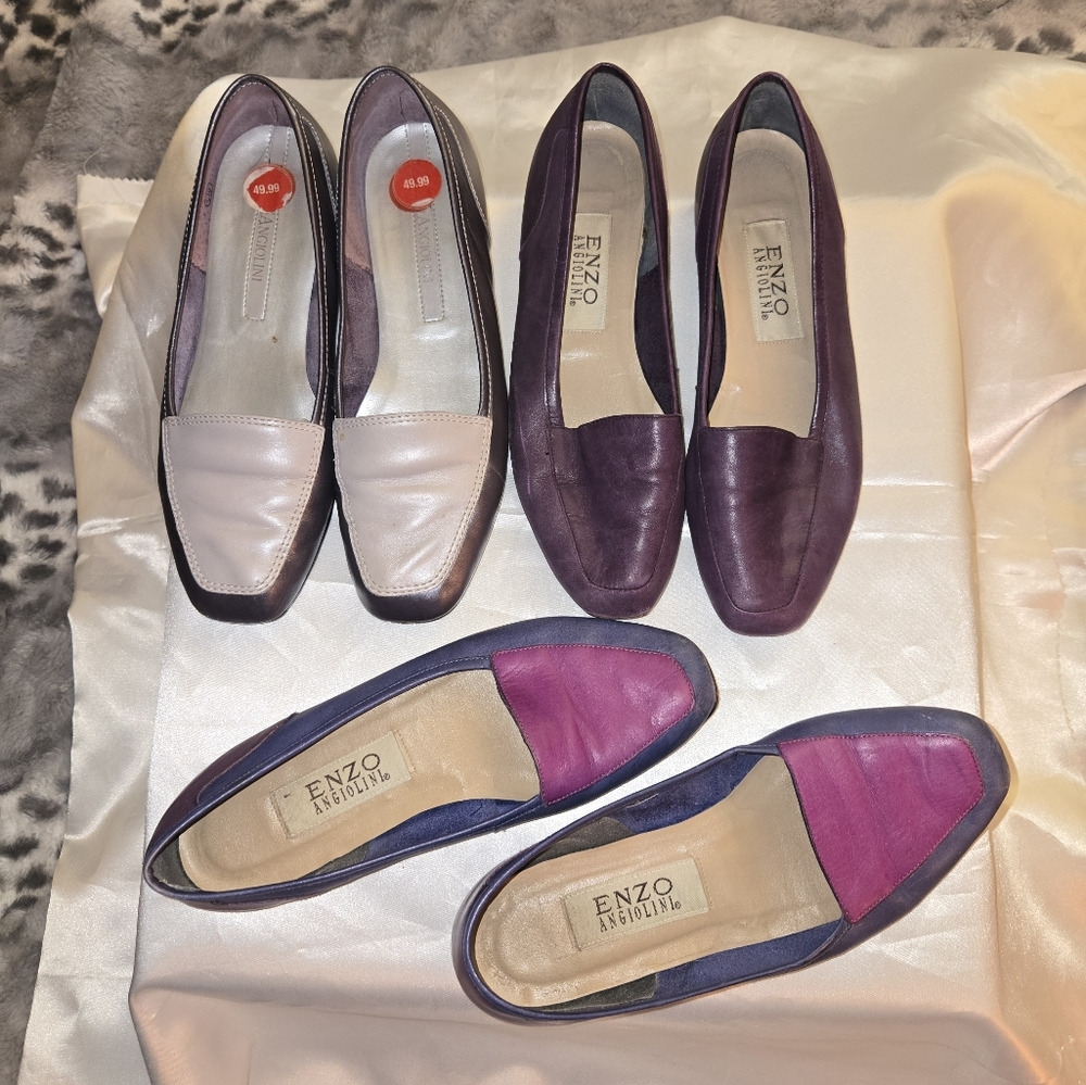 3 Pairs Enzo Angiolini Women's Flats